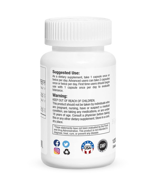 Gorilla Mind Cortisol Blocker (with Emodin) - Cortisol Support Supplement for Reducing Cortisol Levels/Relax, Recover and Rejuvenate (120 Capsules)