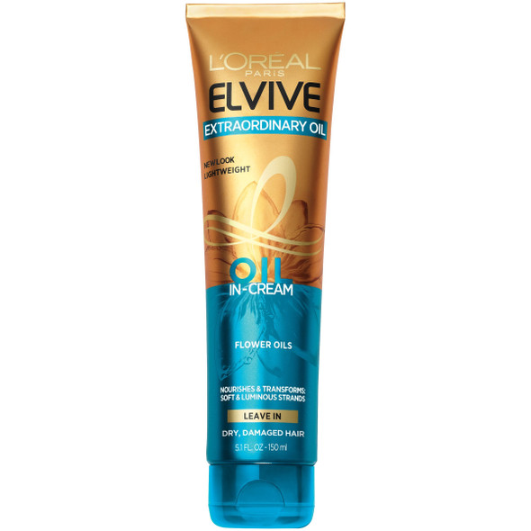 L'Oreal Paris Elvive Extraordinary Oil Transforming Oil-in-Cream, with Coconut Oil, 5.1 fl; oz; (Packaging May Vary)