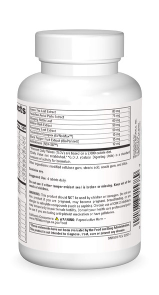 Source s Inflama-Rest Healthy Inflammation Response - Herbal & Mineral Blend with Turmeric, Boswellia, Ginger, Quercetin - Maximum  Relief & Relaxation - 60 Tablets