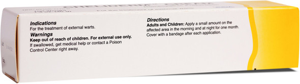 UNDA Cheliderm Cream | Homeopathic Remedy for the Temporary Relief of External Warts | 1.4 Ounces