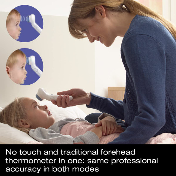 Braun No Touch and Forehead Thermometer - Touchless Thermometer for , Babies, Toddlers and Kids  Fast, Reliable, and Accurate Results