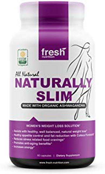 ORGANIC - ly Slim Womens Weight Loss Supplement and Fat Burner Pills - Best for  Weight Loss - CCOF Organic Certified - Non GMO - Vegan -  - 120 Caps