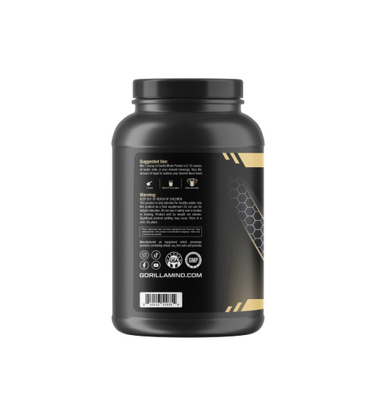 Gorilla Mode Premium Whey Protein - Vanilla Ice Cream / 25 Grams of Whey Protein Isolate & Concentrate/Recover and Build Muscle (30 Servings)