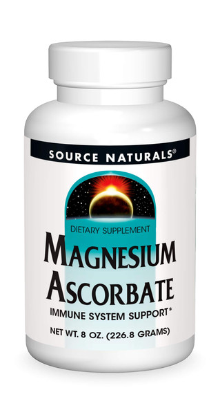 Source s Magnesium Ascorbate Crystals - Non-ic Vitamin C - 8 Ounce Powder