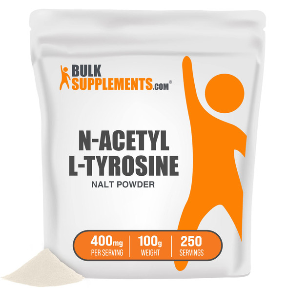 BulkSupplements N-Acetyl L-Tyrosine (NALT) Powder - Tyrosine Supplement - Amino Focus - L- Tyrosine - L Tyrosine Powder - L-Tyrosine Supplement (100 Grams - 3.5 oz)
