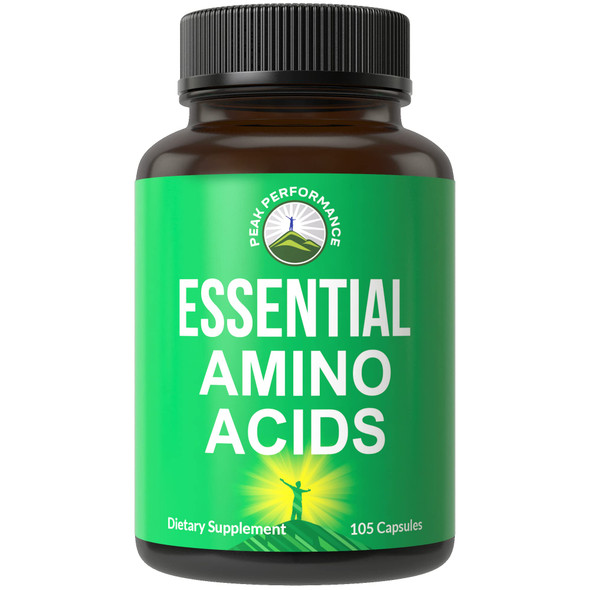 All 9 Essential Amino s Supplement. Capsules With 3x More Leucine For Muscle Recovery, Growth. EAA Supplement Better Than BCAA / BCAAS Branched Chain Aminos . USA Tested EAAs For Men + Women