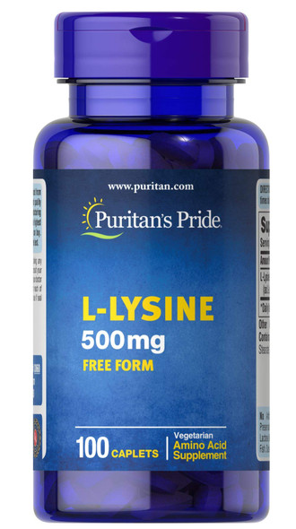 Puritan's Pride L-Lysine 500 mg-100 Caplets