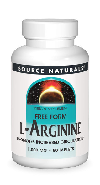 Source s L-Arginine 1000 mg Free Form - 50 Tablets