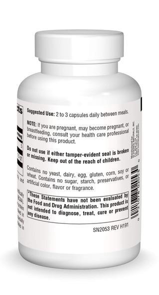 Source s L-Leucine A Free Form Essential Amino  Supplement For Energy Support- 120 Capsules