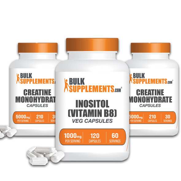 BulkSupplements Inositol & Creatine Capsules Bundle