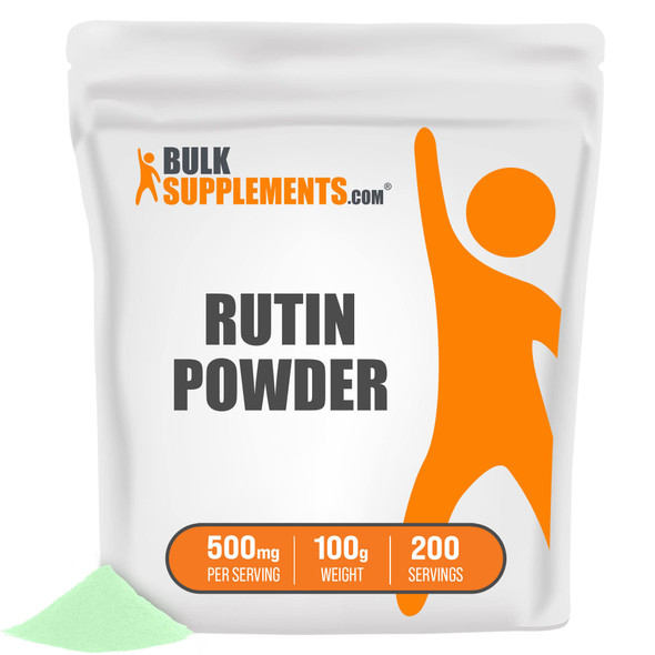 BulkSupplements Rutin Powder - Dietary Supplement, Antioxidants Source - from Sophora Japonica, Soy Free - 500mg , 200 Servings (100 Grams - 3.5 oz)