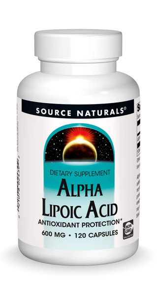 Source s Alpha Lipoic  600 mg Supports Healthy  Metabolism, Liver Function & Energy Generation - 120 Capsules