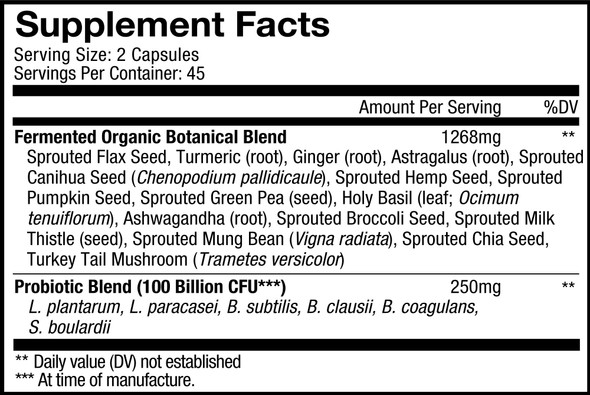 Codeage SBO Probiotics, 100 Billion CFUs , Multi Strain Soil Based Organisms Blend and Organic Fermented Botanical Blend, Shelf-Stable, 90 Capsules