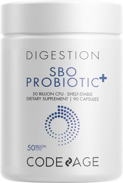 Codeage SBO Probiotics, 50 Billion CFUs , Multi Strain Soil Based Organisms Blend and Organic Fermented Botanical Blend, Shelf-Stable, 90 Capsules