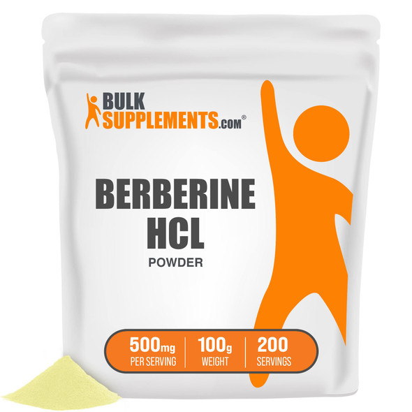 BulkSupplements Berberine  Powder -Supplement for Immune Support, Sourced from Berberis Aristata -  - 500mg , 200 Servings (100 Grams - 3.5 oz)