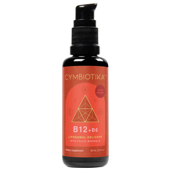 CYMBIOTIKA Synergy Vitamin B12 1250 mcg Liquid Supplement, Energy Booster, Supports Mood & Cell Production, Strengthens Hair, Skin & Nails, Non-GMO, Gluten &  Free, Keto & Vegan Friendly - 2 oz