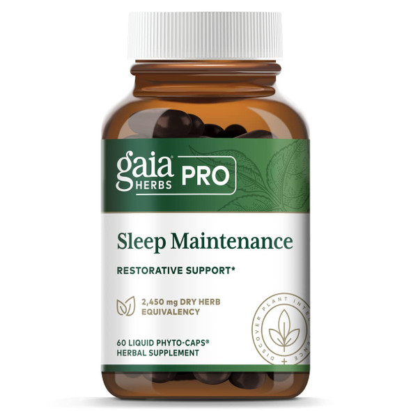 Gaia PRO Sleep Maintenance - Supports Restful Sleep &  Relief - with Ashwagan Root, Passion Flower, Jujube  & Seed & Magnolia Bark - 60 Vegan Liquid Phyto-Capsules (30 Servings)