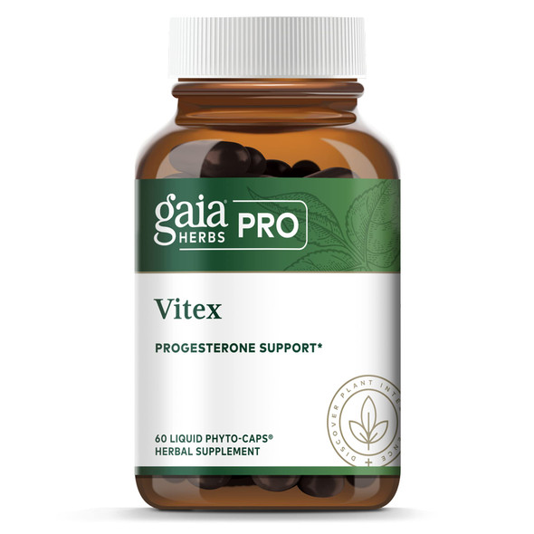 Gaia PRO Vitex Chaste Tree Berry - Herbal Supplements for Menstrual & Menopause Support - Supports Hormone Balance for Women - with Organic Chaste Tree - 60 Vegan Liquid Phyto-Capsules (30 Servings)