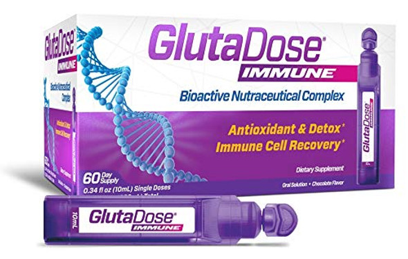 GlutaDose Immune | Liquid Bioactive Nutraceutical Complex Composed of L-Glutathione, Astragalus, PQQ, Selenium, Magnesium and Zinc.