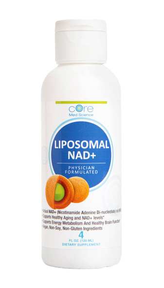 Liposomal NAD+ by Core Med Science - 100mg - 4 Fl Oz Liquid - Nootropic Brain Supplement