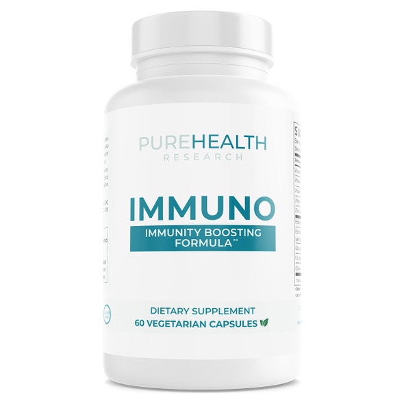 PUREHEALTH RESEARCH Immuno Supplement (Non-GMO) Full-Spectrum Cellular Nutrition for Peak Immune Support