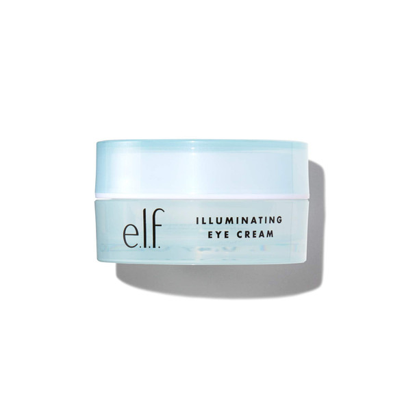 e.l.f., Illuminating Eye Cream, Lightweight, Moisturizing , Nourishes, Deeply Hydrates, Minimizes Dark Circles, Infused with Jojoba, Vitamin E, and Cucumber, 0.49 Oz