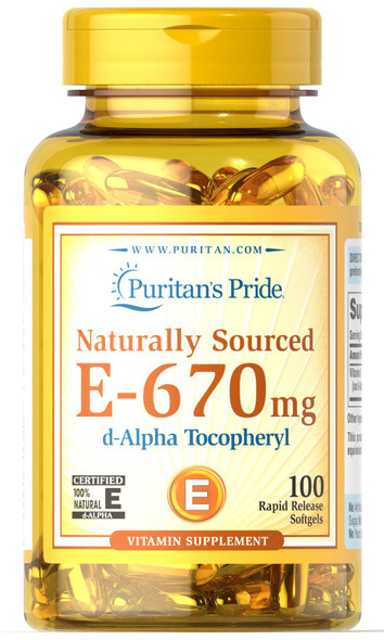 Puritan's Pride Vitamin E-670 mg 100% -100 Softgels()