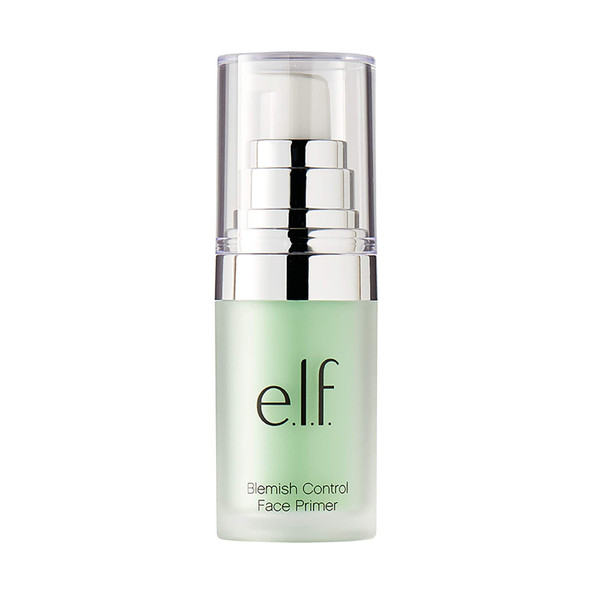 e.l.f., Blemish Control Face Primer - Small, Long Lasting, Skin Perfecting, Controls Breakouts and Blemishes, Matte Finish, Infused with Salicylic Acid, Vitamin E & Tea Tree, 0.47 Fl Oz