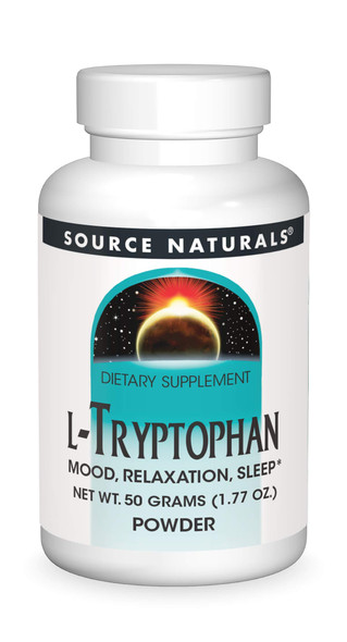 Source s L-Tryptophan, for Mood, Relaxation, and Sleep* - 50 Grams Powder