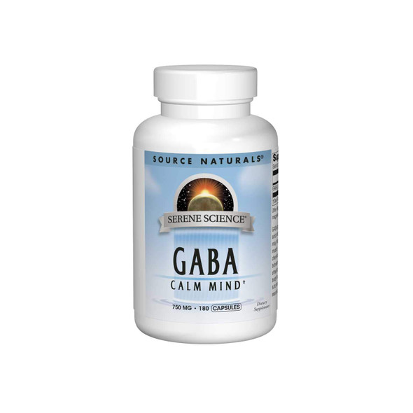 Source s Serene Science GABA, for a Calm Mind, 750mg - 180 Capsules