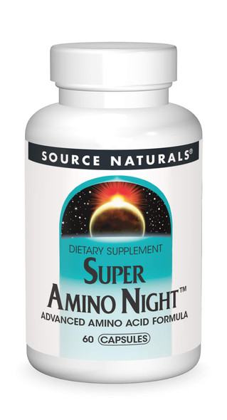 Source s Super Amino Night - Advanced Amino  Formula - 60 Capsules