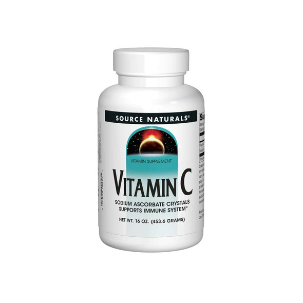 Source s Vitamin C  Ascorbate Crystals - Quality, Pure Form Vitamin C Supplement - 16 Ounces