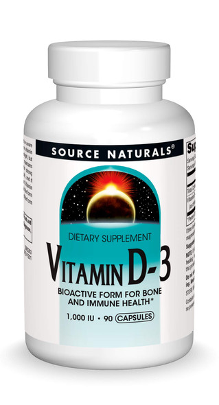 Source s Vitamin D-3 1000 iu Supports Bone & Immune Health - 90 Capsules