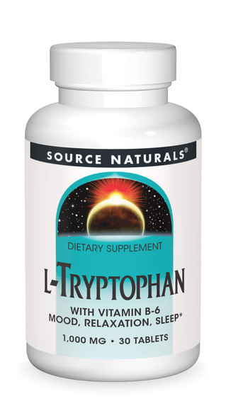 Source s: L-Tryptophan with Vitamin B-6 1000 mg 30 Tablet