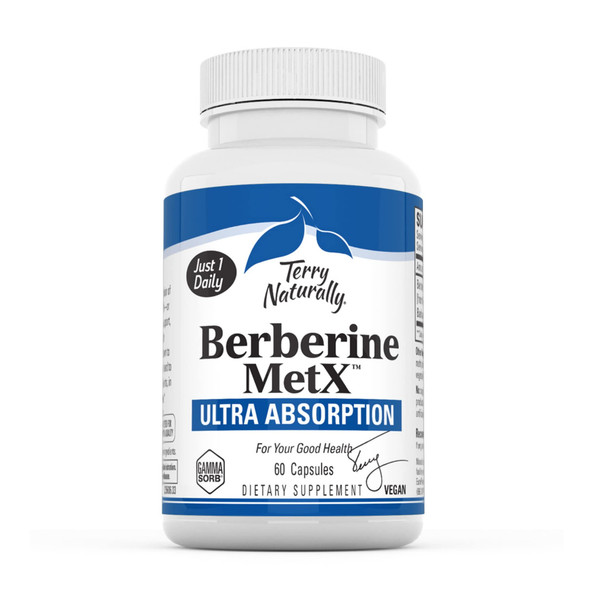 Terry ly Berberine MetX Ultra Absorption, 60 Capsules - Metabolic Support, Healthy  , Cholesterol & Triglyceride Levels - Non-GMO, Vegan - 60 Servings