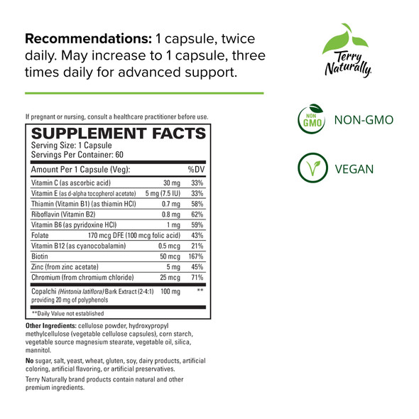 Terry ly Sucontral D - 60 Capsules, Pack of 2 - 100 mg Hintonia Latiflora - Supports Carbohydrate Metabolism - Non-GMO,  - 120 Total Servings