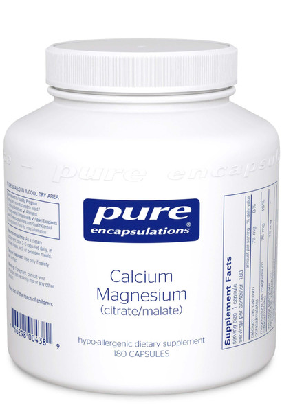 Pure Encapsulations Calcium Magnesium (Citrate/Malate)