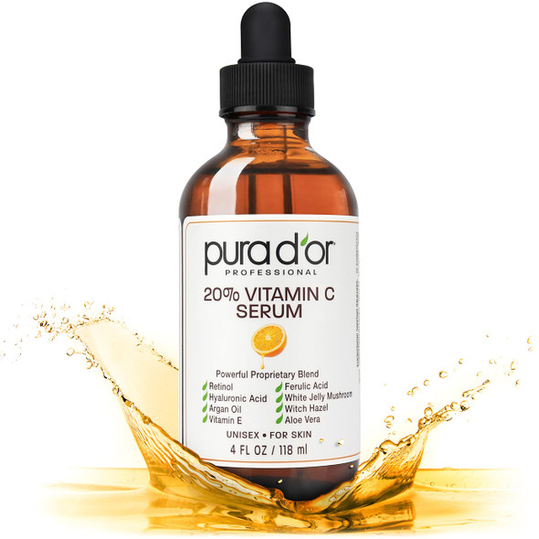 PURA D'OR 20% Vitamin C Serum 4oz