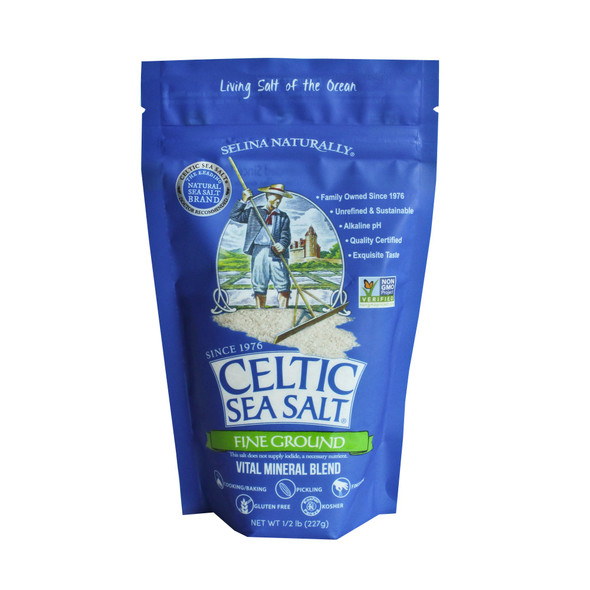 Celtic Sea Salt Fine Ground Bag, 8 oz