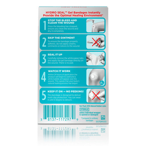 BAND-AID Brand Hydro Seal Waterproof All Purpose Adhesive Bandages, 10 ea  Twin Pack - Pack of 2