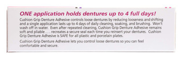 Cushion Grip - Thermoplastic Denture Adhesive 1 Oz (28 grams) Twin Pack - Pack of 2