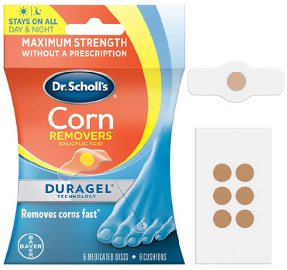 Dr. Scholl's CORN REMOVER with Duragel Technology, 6ct Twin Pack - Pack of 2