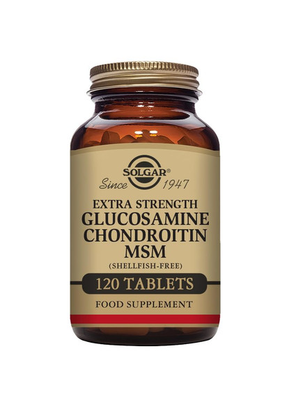 Solgar Extra Strength Glucosamine Chondroitin MSM Tablets - Pack of 120