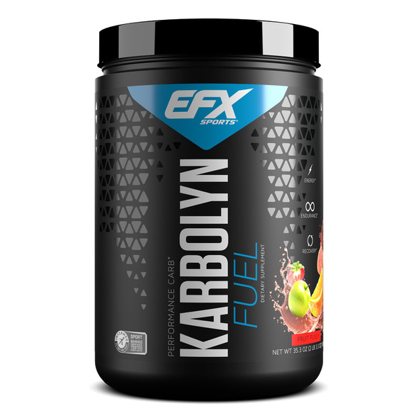 EFX Sports Karbolyn Fuel | Fast-Absorbing Carbohydrate Powder | Carb Load, Sustained Energy, Quick Recovery | Stimulant Free | 18 Servings (Fruit Punch)