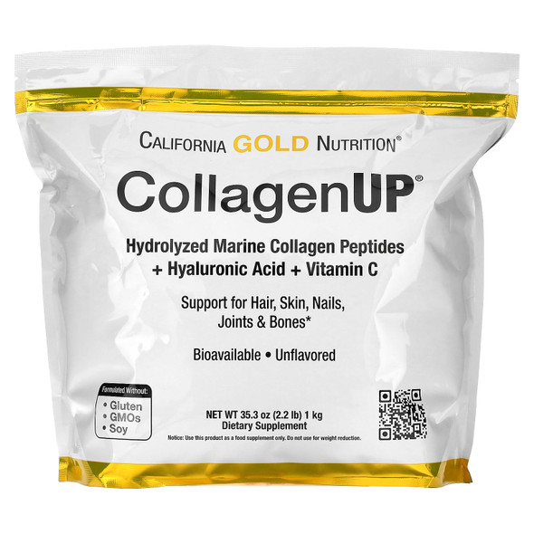 California Gold Nutrition Collagenup, Unflavored, 2.2 Lbs (1 Kg)