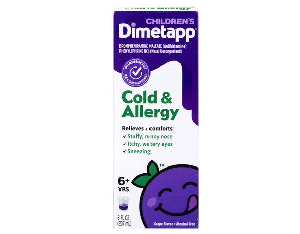 Dimetapp Children'S Cold & Allergy Grape 8 Oz (Pack Of 3) By Dimetapp