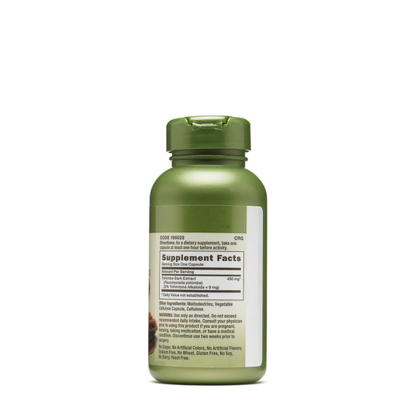 Gnc Herbal Plus Yohimbe Extract 450 Mg (100 Capsules)