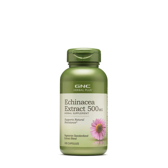 Gnc Herbal Plus Ecea Extract 500Mg | Supports Natural Resistance | 100 Capsules