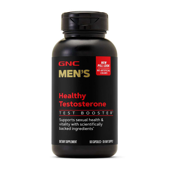 NC Men's Healthy Testosterone - Men's Wellness Supplement for Muscle Health & Energy Support - Vascular Health Formula