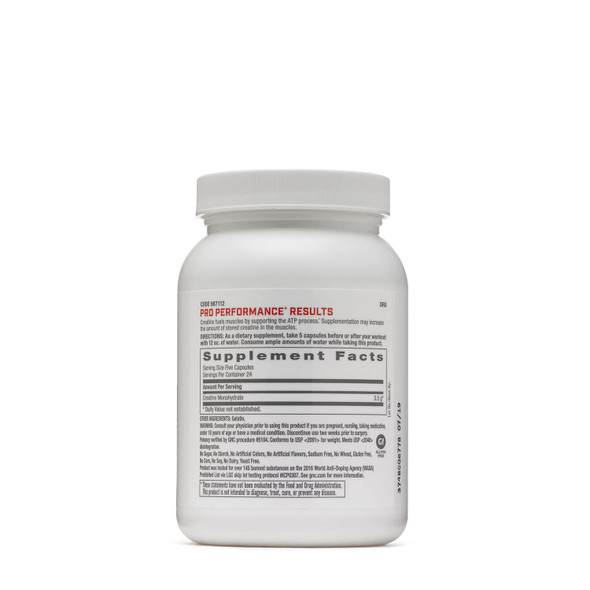 Gnc Pro Performance Creatine Monohydrate 3500Mg - 120 Capsules, Helps Improve Athletic Performance